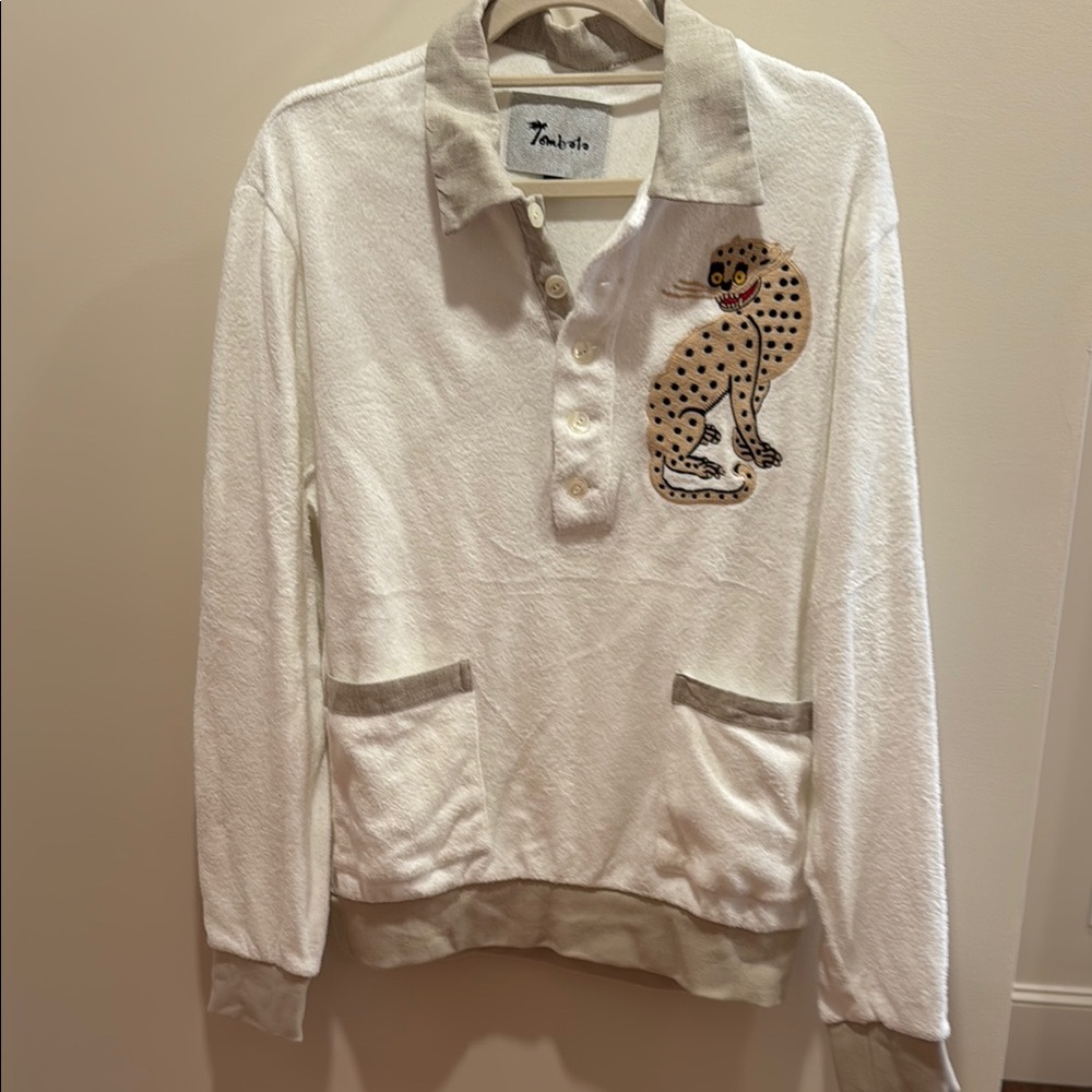 TOMBOLO Sun Leopard cabana shirt top - Picture 3 of 6